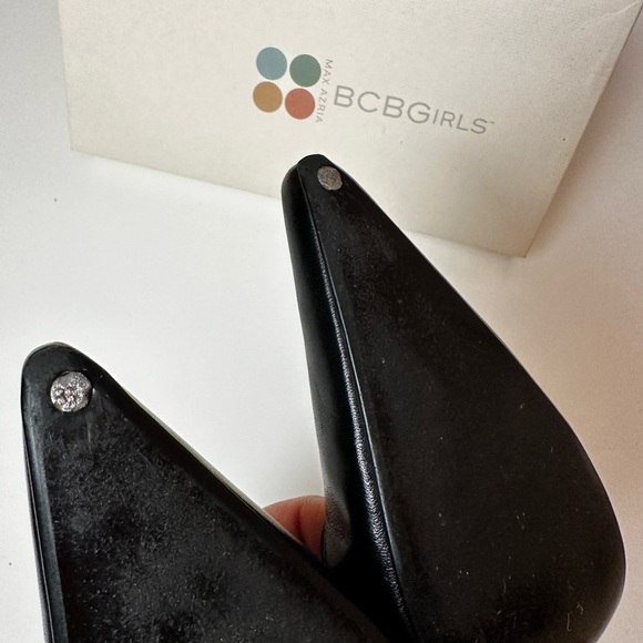 BCBGMaxAzria black heel shoes size 10, excellent new like condition - Picture 7 of 9
